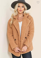 TEDDY BEAR DOUBLE BREASTED COAT/JACKET