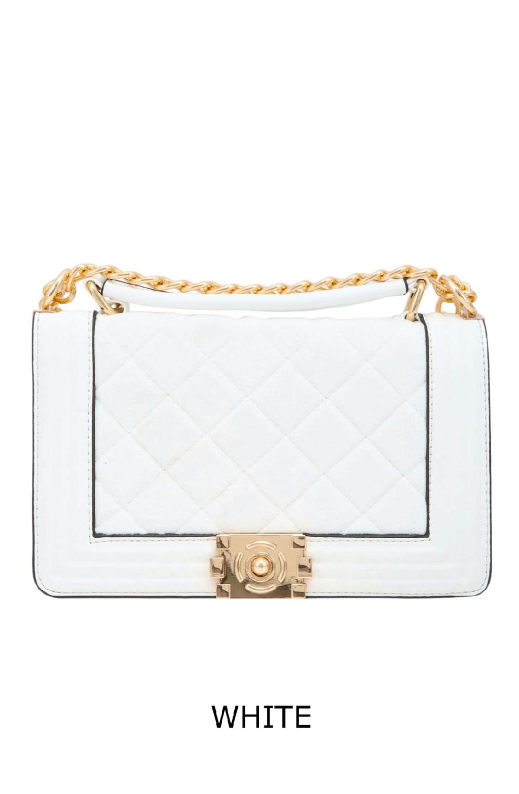 VELVET FEEL BODY RECTANGULAR CROSSBODY BAG 3 COLORS